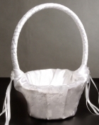 100391 White Wedding flower basket 100391 White Wedding flower basket